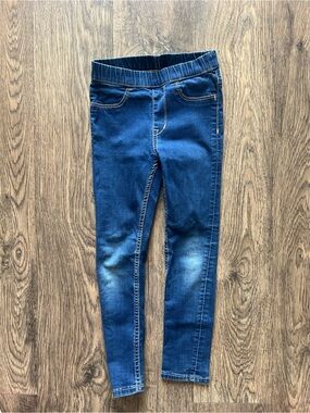 H&M Blue Girls' Denim-Look Leggings